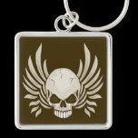 Evil Winged Skull keychains