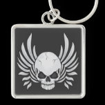 Evil Winged Skull keychains