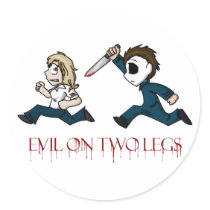 Evilontwolegs caricatures stickers