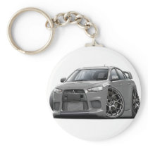 Evo Grey Car Keychains