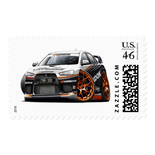 Evo Race Car Stamp