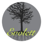 Evolett Small Stick Round Stickers Evolett Small Stick Round Stickers