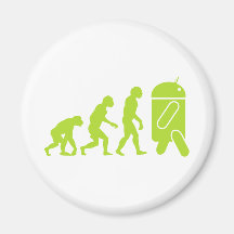 Evolución androide iman de frigorífico