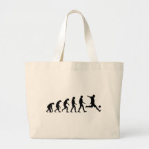 Evolución del fútbol bolsas lienzo