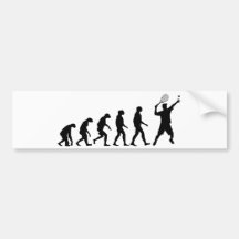 Evolución del tenis pegatina de parachoque