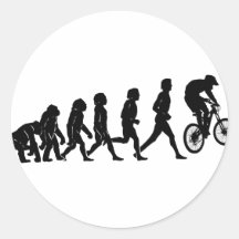 Evolución en declive pegatina