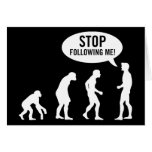 evolution2 greeting cards