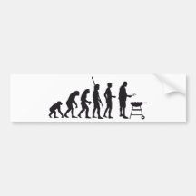 evolution barbecue bumper stickers
