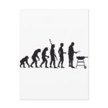 evolution barbecue postcards