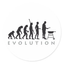 evolution barbecue sticker