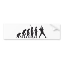 evolution baseball bumper stickers