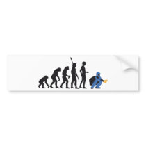 evolution baseball more catcher bumper stickers