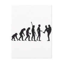 evolution baseball post card
