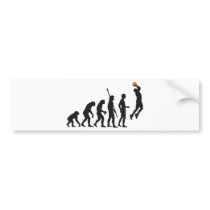 evolution basketball bumper stickers