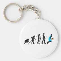 evolution basketball more player keychain