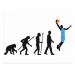 evolution basketball more player post card