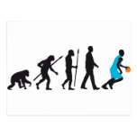 evolution basketball more player postcard