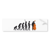 evolution bass bumper sticker