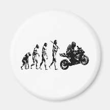 evolution bike fridge magnet