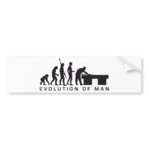 evolution billard bumper stickers