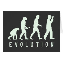 Evolution: Birder Greeting Card