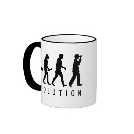 Evolution: Birder Coffee Mugs