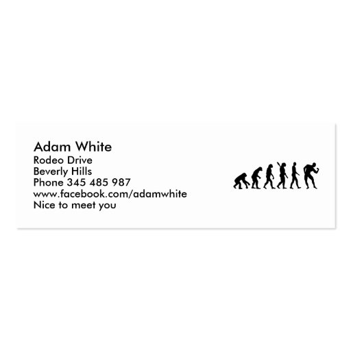 Evolution Bodybuilding muscles Business Cards