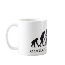 evolution bow and arrow mug