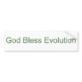 Evolution bumper sticker