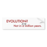 EVOLUTION? BUMPER STICKERS