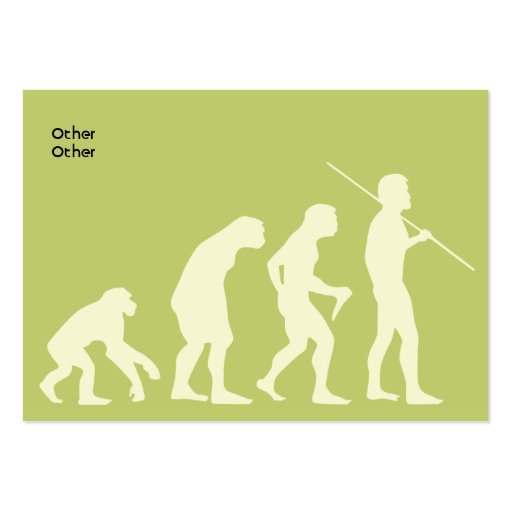Evolution - Chubby Business Cards (back side)