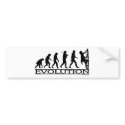 Evolution - Climbing bumper stickers by Mall4MyLife Evolution - Climbing bumper stickers