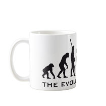 evolution cowboy mug