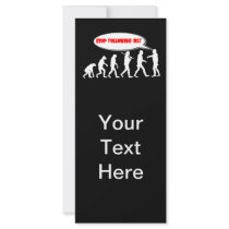 Evolution / Creation Stop Following Me Custom Rack Card