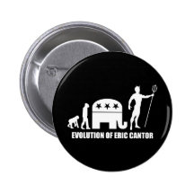 evolution Eric Cantor Button