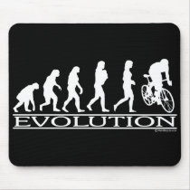Evolution Female Cyclist Mouse Mat