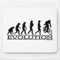 Evolution Female Cyclist Mouse Pad