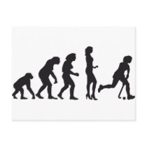 evolution female hockey post cards