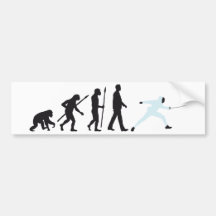 evolution fencing bumper stickers