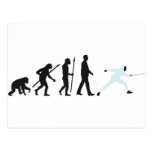 evolution fencing post cards
