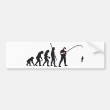 evolution fishing bumper stickers