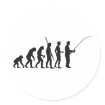 evolution fishing sticker