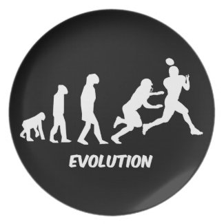 evolution football plate