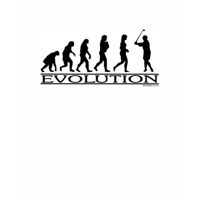 Evolution - Golf- Female Shirt by Mall4MyLife