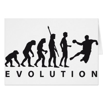 Logo Design on Evolution Hand Ball Greeting Cards From Zazzle Com