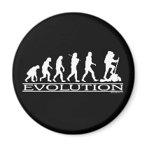 Evolution - Hiking Fridge Magnets