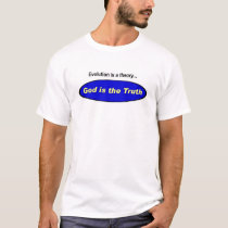 Evolution is a theory t-shirts