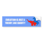Evolution is just a theory like gravity bumper sticker