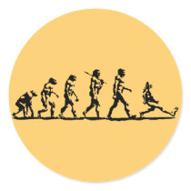 Evolution is Natural Round Sticker