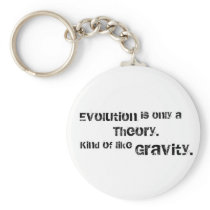 Evolution is only a theory. key chain